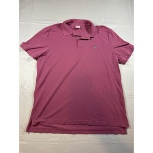 Brooks Brothers Polo shirt mens Size L Pink Supima cotton short sleeve  Slim Fit